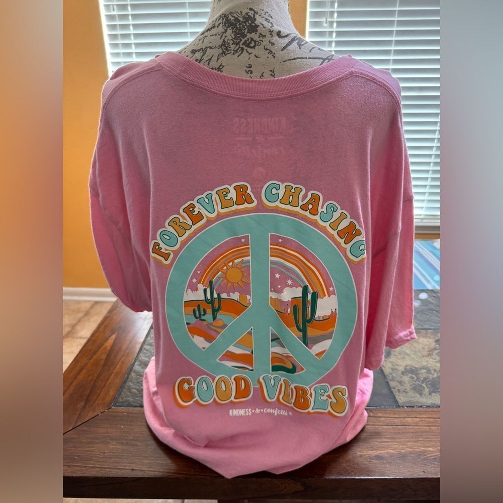 Kindness & Confetti graphic shirt